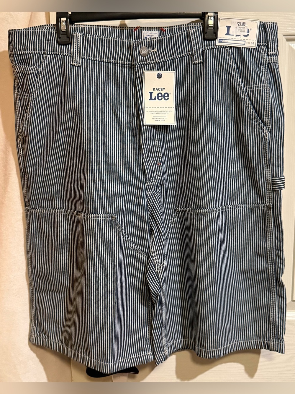 Kacey Lee Men’s PinStriped Cargo Shorts
